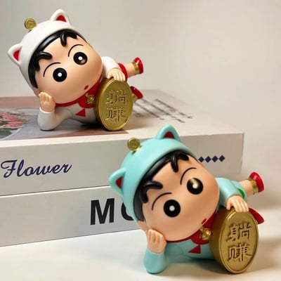 一定要你躺著都能賺 小新公仔擺件5入組2