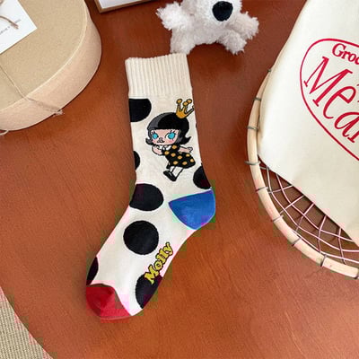 貓咪與莫莉棉質襪子組5