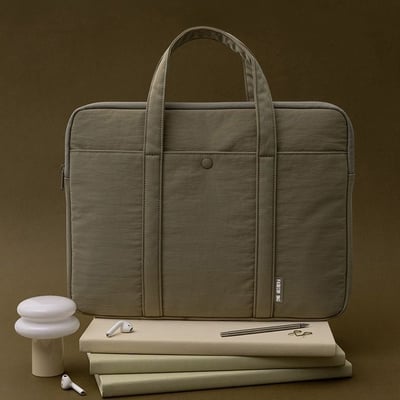 簡約風格商務必備 防震內膽袋電腦包手提包3