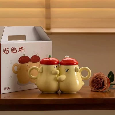 卡哇伊相擁陶瓷抱抱杯5