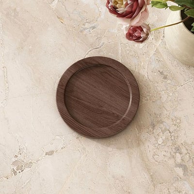 楠竹復古茶杯墊6入附架組5