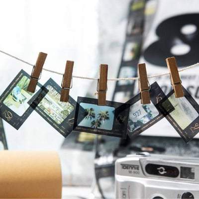 《鏡頭下的一天》 365 日膠片日付貼復古 PET 手帳膠帶2