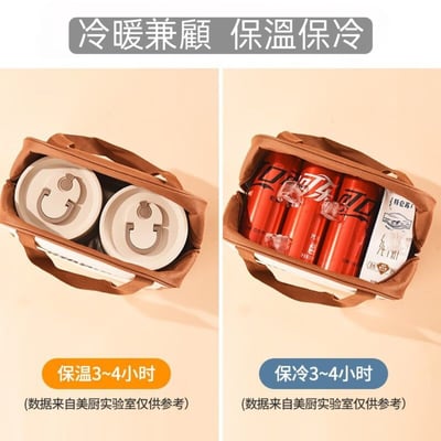 小麵包保溫便當袋 加厚手提保鮮飯盒包6