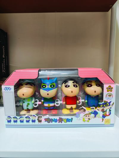 韓國蠟筆小新發條玩具4入  現貨1