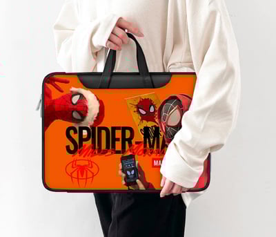 我愛蜘蛛人 酷炫蜘蛛人插畫風多功能旅行電腦包3