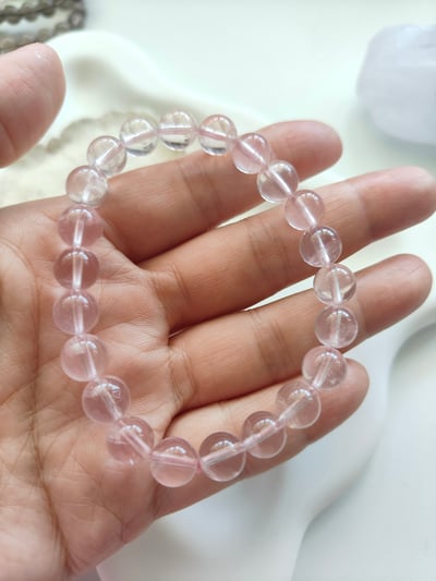粉水晶手鍊  7mm 天然粉水晶4
