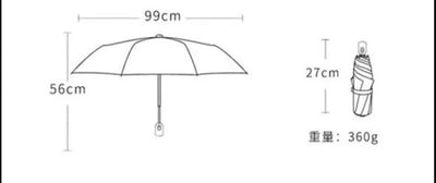 超人100 醜醜小酒窩折疊晴雨兩用自動傘6