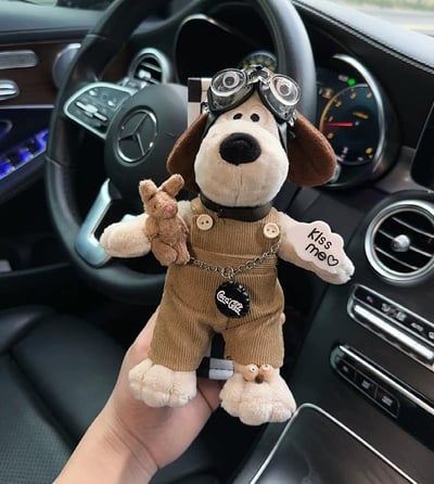 立體飛行狗玩偶時尚款 汽車安全帶護肩套3