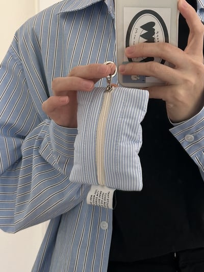 韓系軟綿綿雲朵小物包 輕便隨身手拿包化妝口紅收納小包9