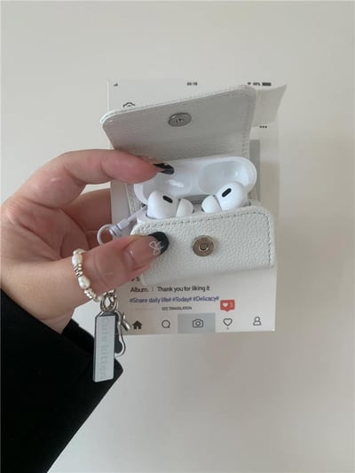 趣味卡通臘腸狗皮質耳機保護套2