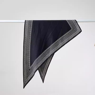 秋季新款時尚百搭圖騰三角巾  旅行拍照/外搭必備/系腰領巾5