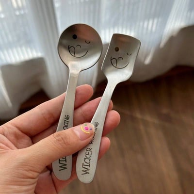 Ins風療癒笑臉餐具組5入5