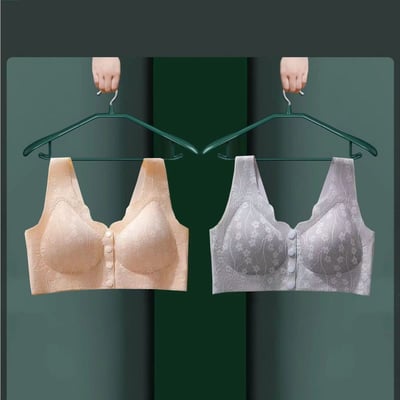 熟齡專屬 貼心設計媽媽前開扣內衣兩件組11