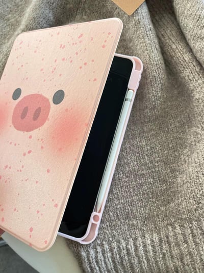 小粉豬 粉紅小豬臉iPad平板保護套3