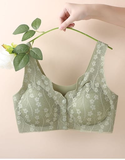 熟齡專屬 貼心設計媽媽前開扣內衣兩件組9