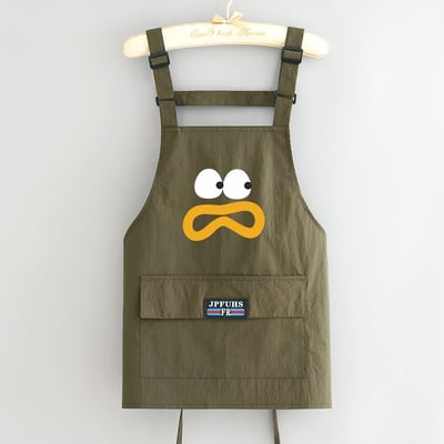 逗趣表情短款防潑水大容量口袋圍裙3