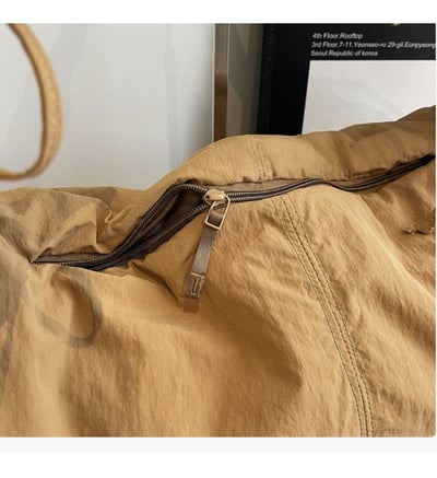 通勤休閒百搭 韓系風尼龍布流浪包 單肩斜挎包13