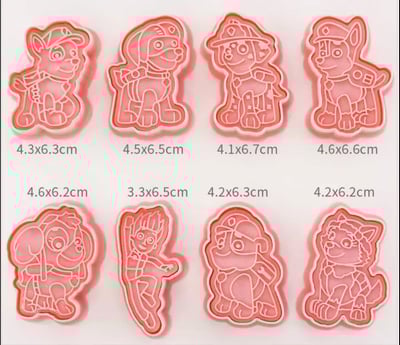 汪汪隊主題小狗卡通餅乾模具7