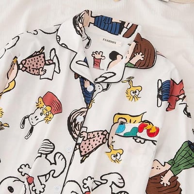 春秋可愛長壽狗狗日系睡衣4