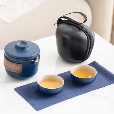 靜藝旅行茶具帶蓋過濾五件茶杯組7