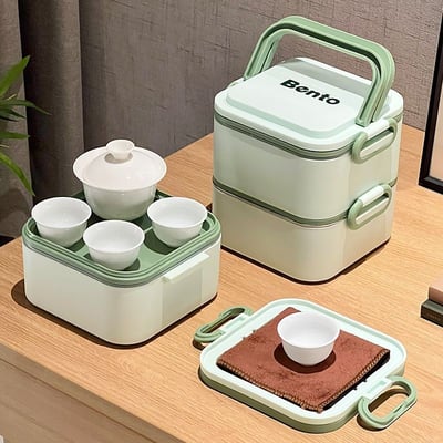 便攜式多功能茶具 出差旅行辦公隨身泡茶神器7