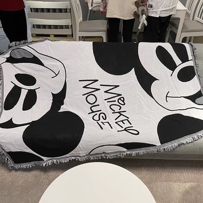 大明星可愛卡通針織毯1