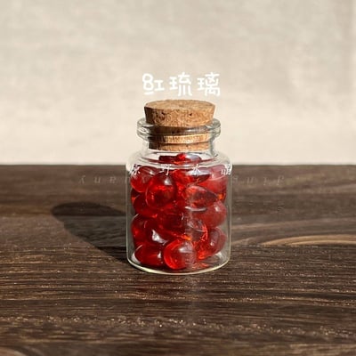 天然水晶許願瓶套裝 10入能量瓶 精緻擺件6