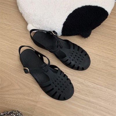 日本熱賣晴雨兩用編織涼鞋雨鞋親子鞋 大人款6