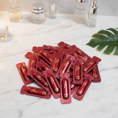 韓國 WHOO 后 津率享紅山蔘安瓶滋養精華液 (1ml60片)/袋3