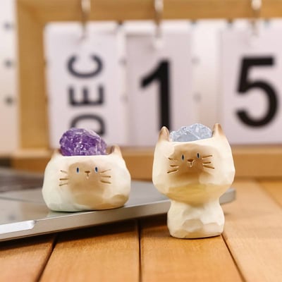 療癒系列貓貓PAL水晶盲盒組6入2