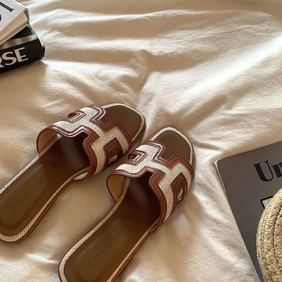 2026夏季新款法式高級感平底拖鞋6