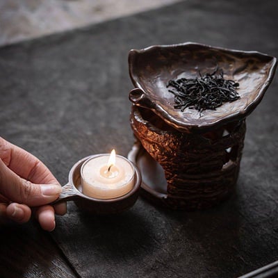 中式茶道老樁陶瓷烤茶爐1