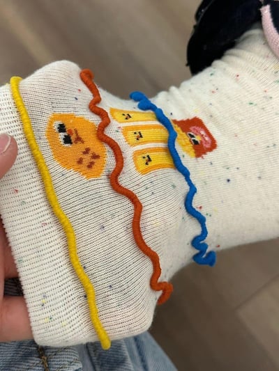 韓版搞怪薯條堆堆襪  現貨免運7