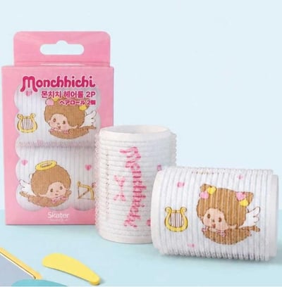Skater × Monchhichi 蒙奇奇 聯名髮捲 兩入組『8/17結單』1