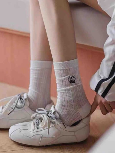 校園風復古拼色德訓鞋7