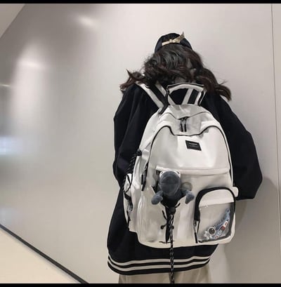 超大容量防潑水多格層雙肩包4