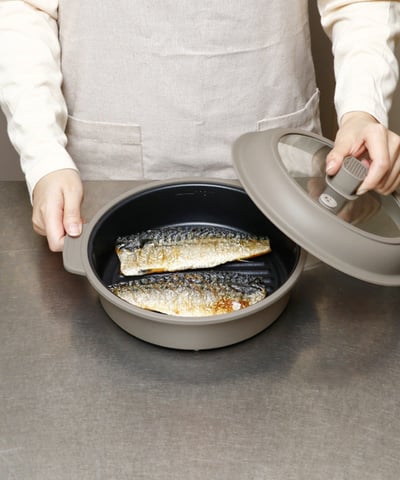 日本3coins限定 KITINTO 微波1鍋6用 多功能深型調理鍋 1.1 L5