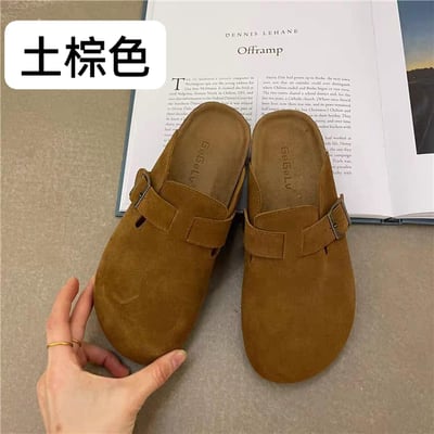 新款平底包頭半拖鞋勃肯鞋5