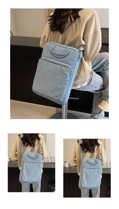 手提單肩斜挎 三用設計輕便多功能尼龍電腦包8