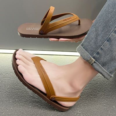 夏日百搭沙灘拖鞋 情侶款夾腳後帶涼鞋3