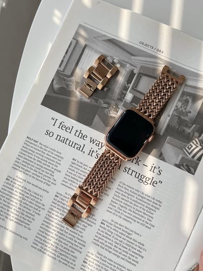編織不鏽鋼金屬Apple Watch錶帶1
