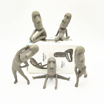 日系盲盒系列 伸展中的摩艾第一彈五件組合3