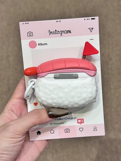 可愛壽司防摔耳機保護套5