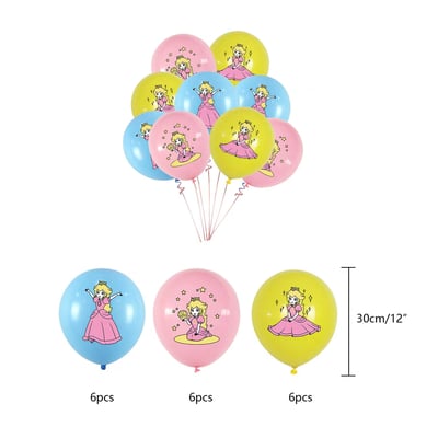 HAPPY BIRTHDAY TO  YOU 瑪莉歐碧琪公主生日派對系列套組     現貨免運6