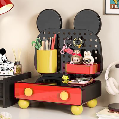 卡通桌面洞洞板收納盒 抽屜式文具雜物整理神器10