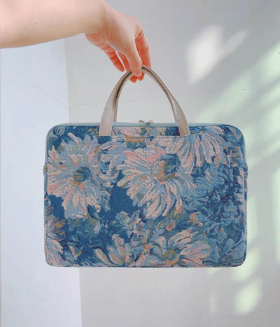 女華油畫風 刺繡多功能旅行電腦包5