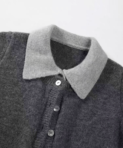 秋冬百搭氣質學院風假兩件針織衫3