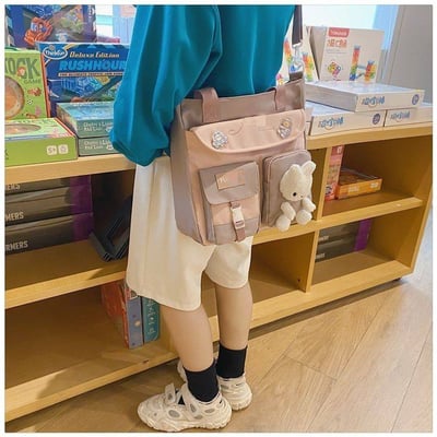 學生補習袋多功能手提帆布包5