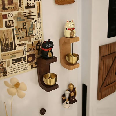 INS風招財貓磁吸門鈴｜開門響鈴 一開門就有好聲音的入戶小祝福2