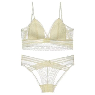 妳的最愛 性感蕾絲大露背無鋼圈內衣套組11